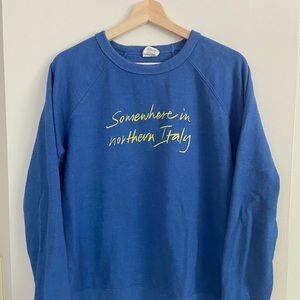 Call Me By Your Name crewneck sweatshirt blue